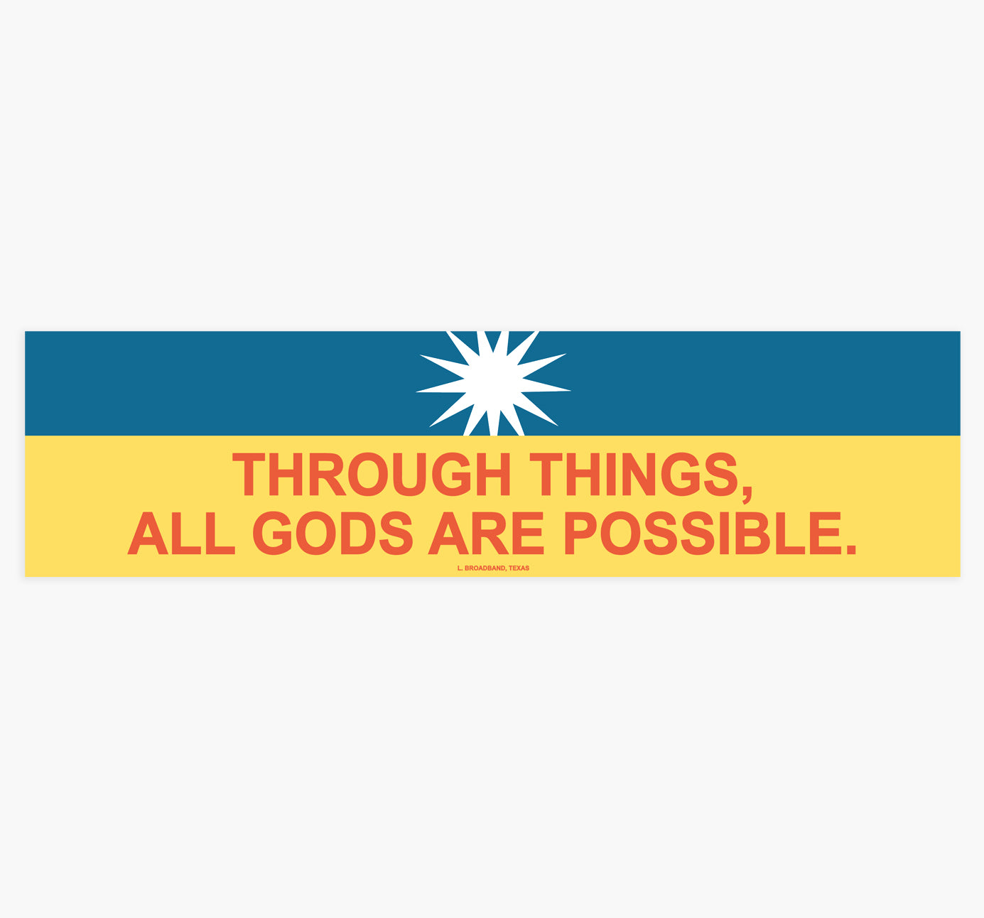 Through Things Sticker